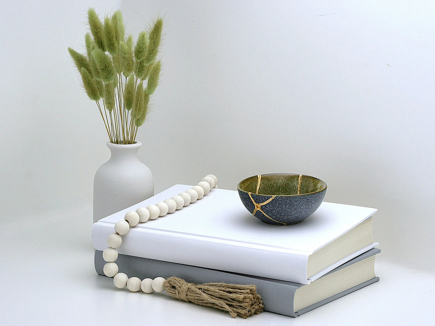 Small Olive Green Kintsugi Bowl Kintsugi Reborn
