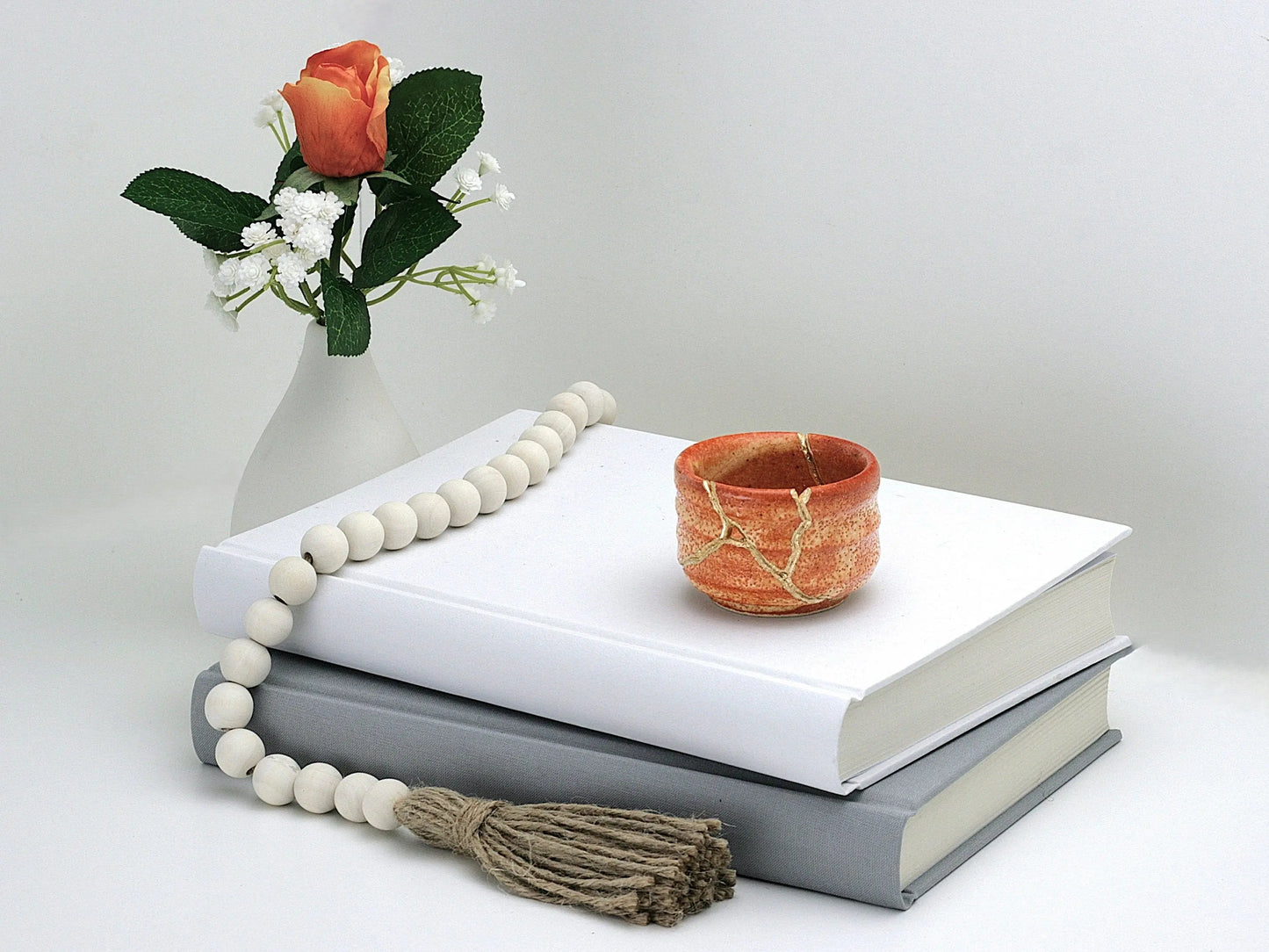 Small Orange Kintsugi Saki Cup Kintsugi Reborn