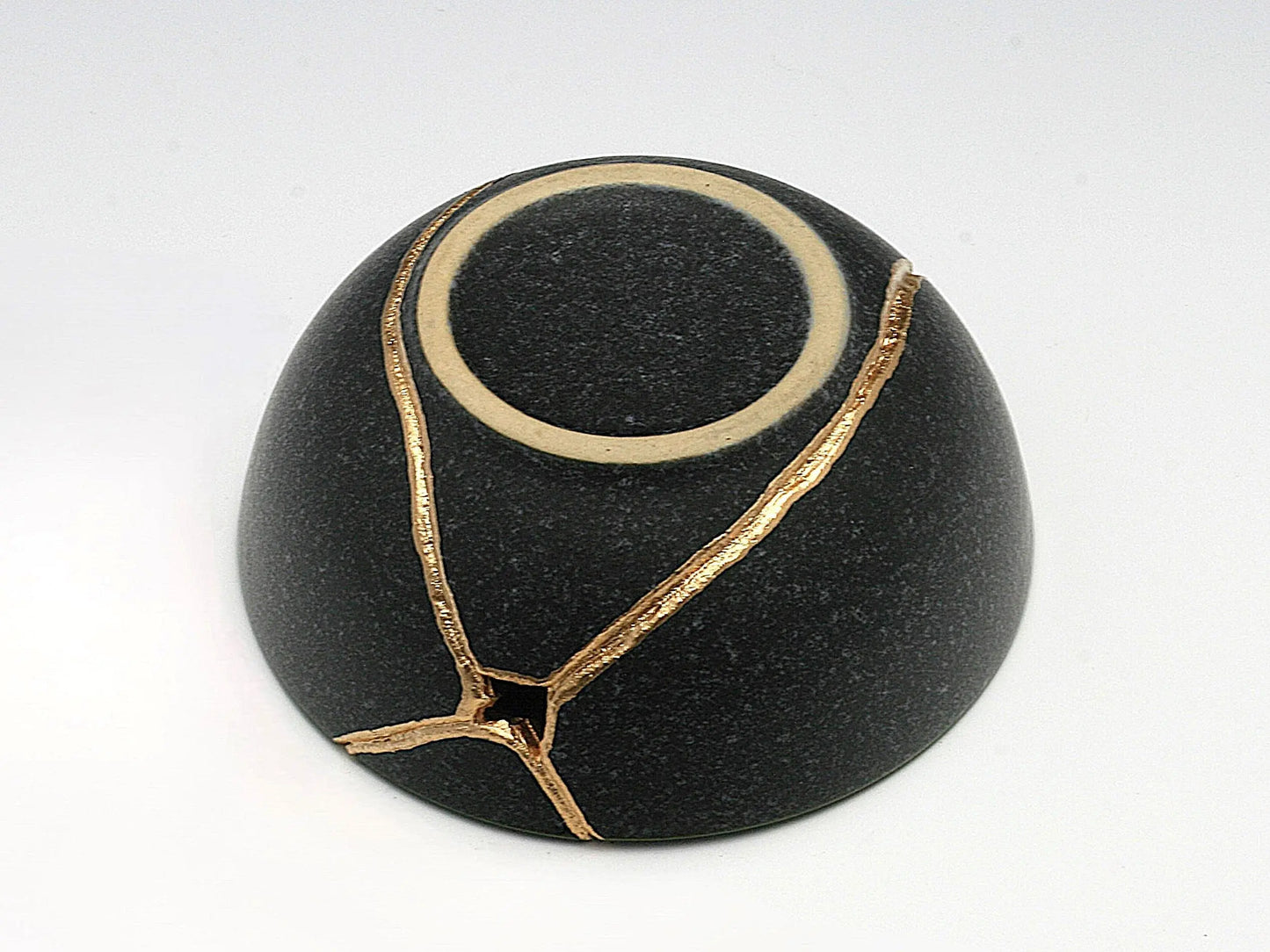 Small Green and Gray Kintsugi Bowl Kintsugi Reborn