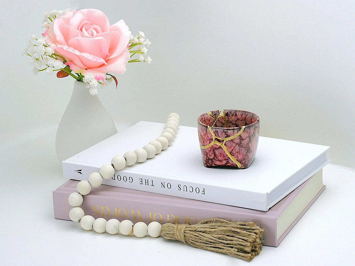 Small Pink Kintsugi Saki Cup Kintsugi Reborn