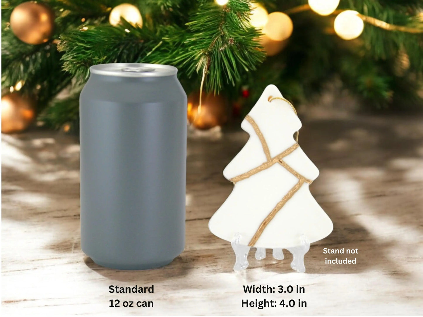 Christmas Tree shaped Kintsugi Ornament Kintsugi Reborn