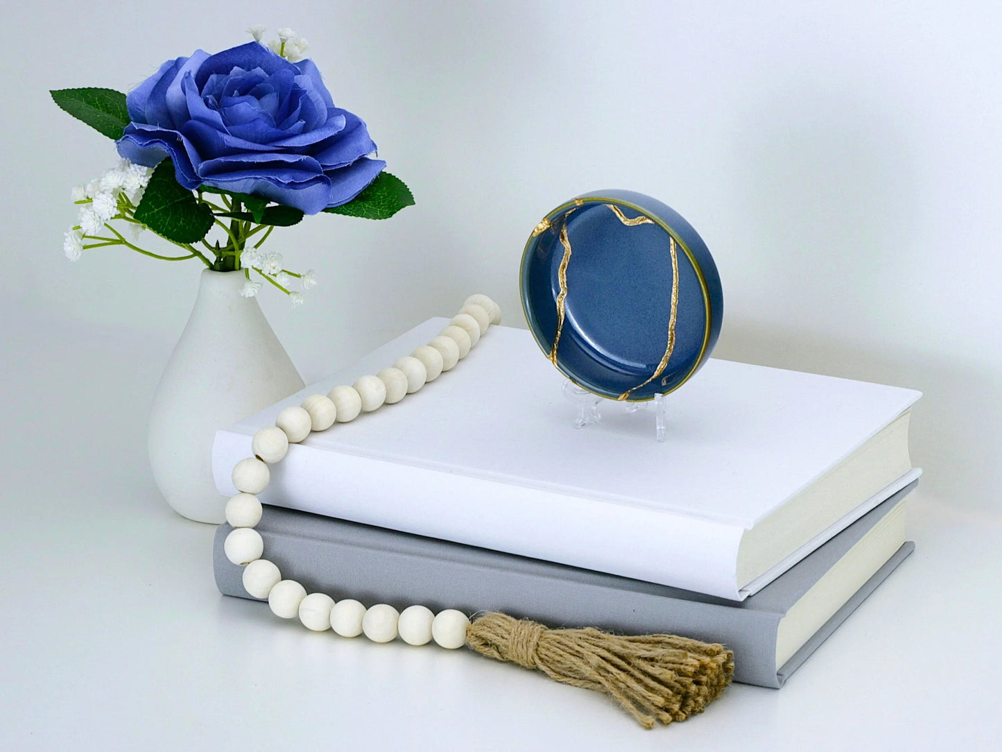 Small Light Blue Kintsugi Dish Kintsugi Reborn