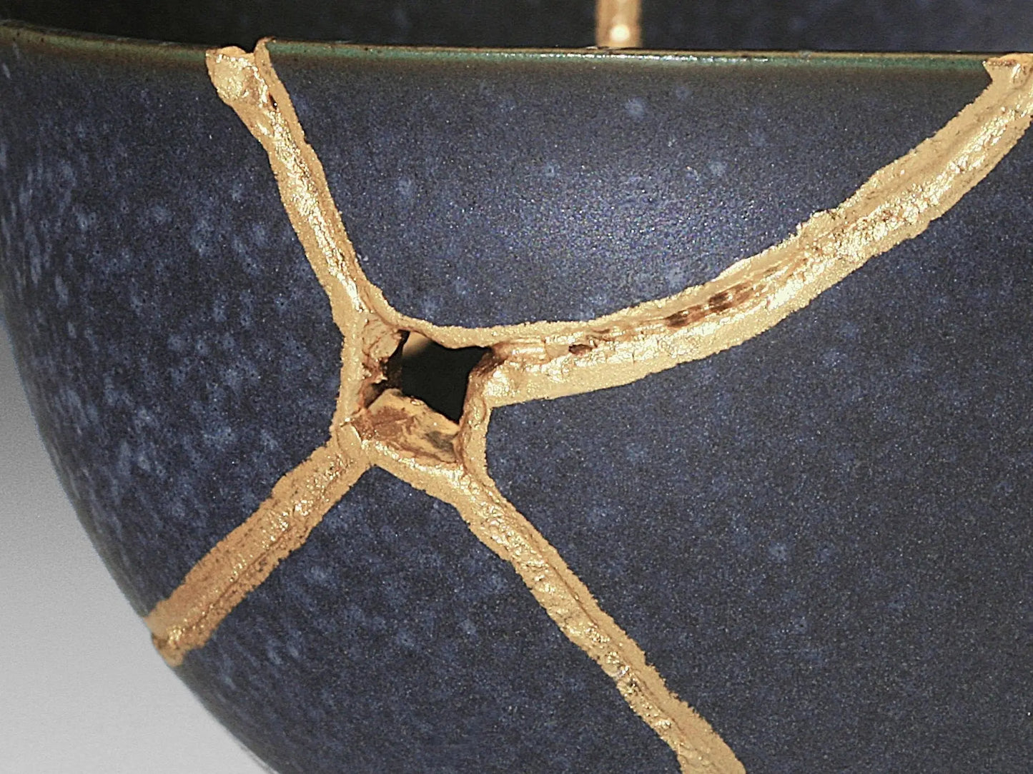 Small Black Kintsugi Teacup Kintsugi Reborn