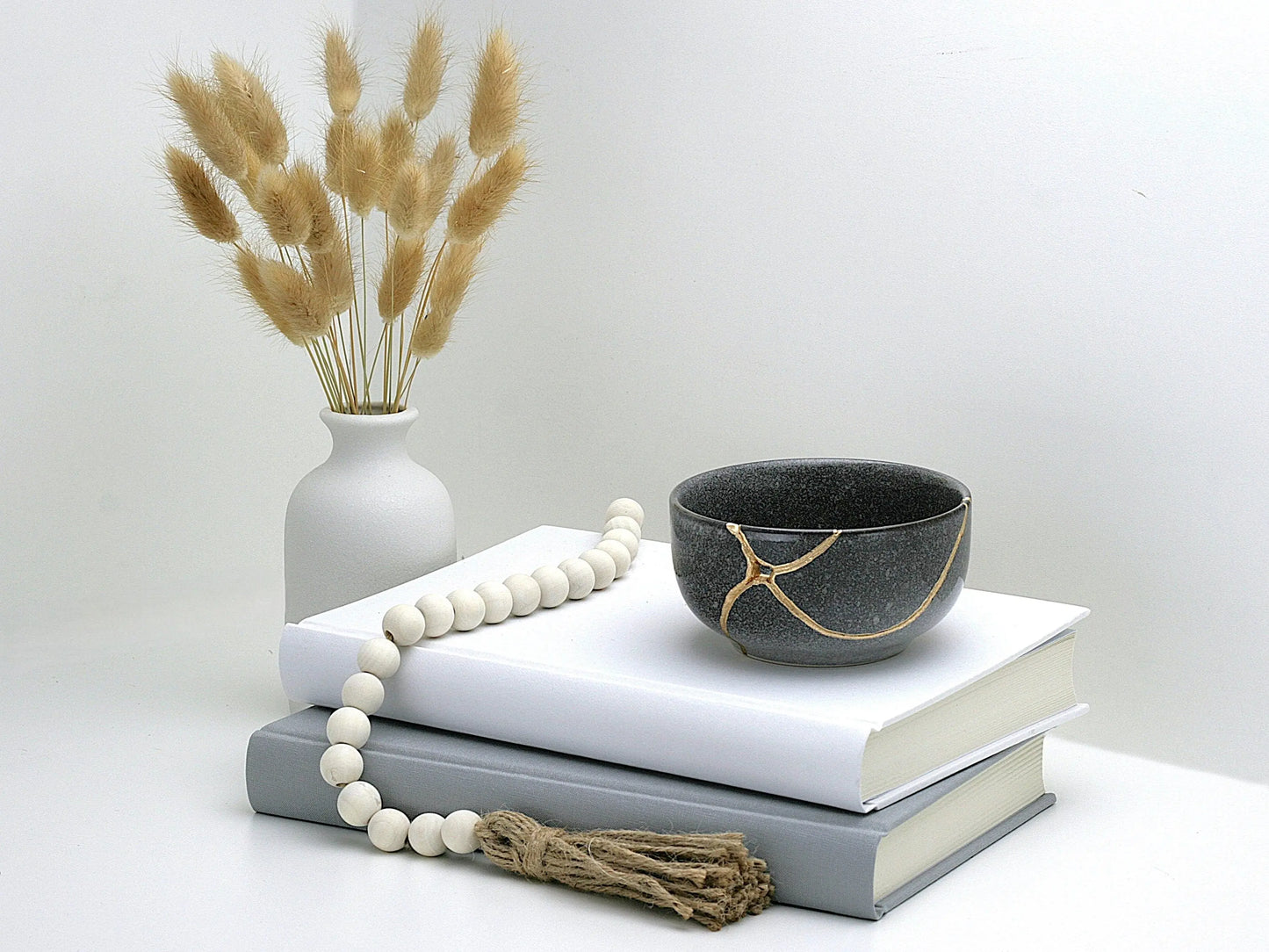Medium Grey Kintsugi Bowl Kintsugi Reborn