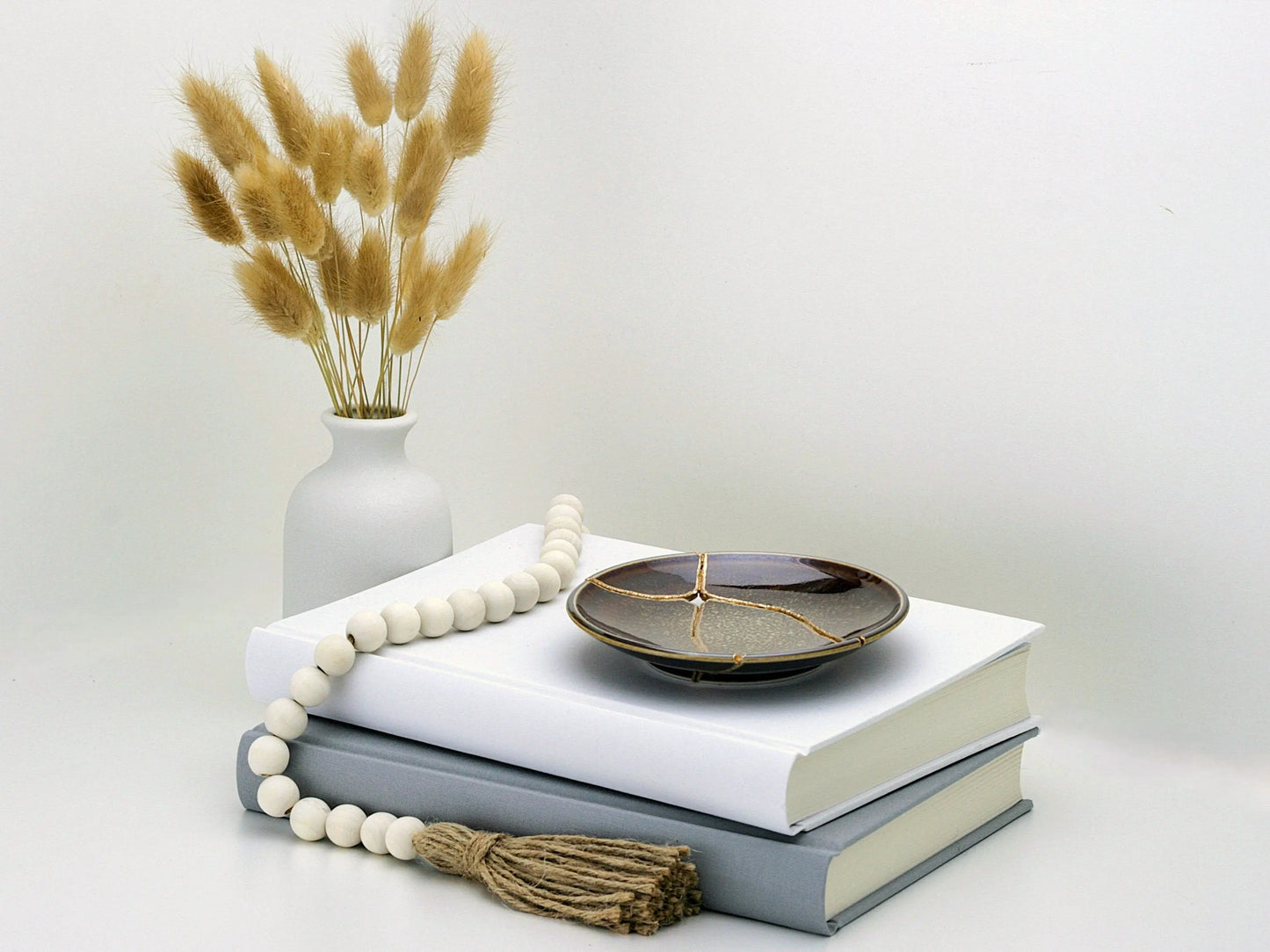Medium Brown Kintsugi Plate Kintsugi Reborn