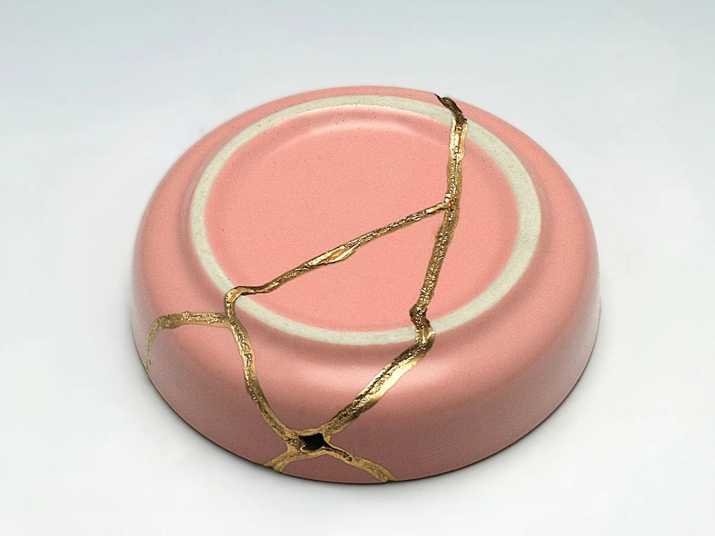 Small Pink Kintsugi Dish Kintsugi Reborn