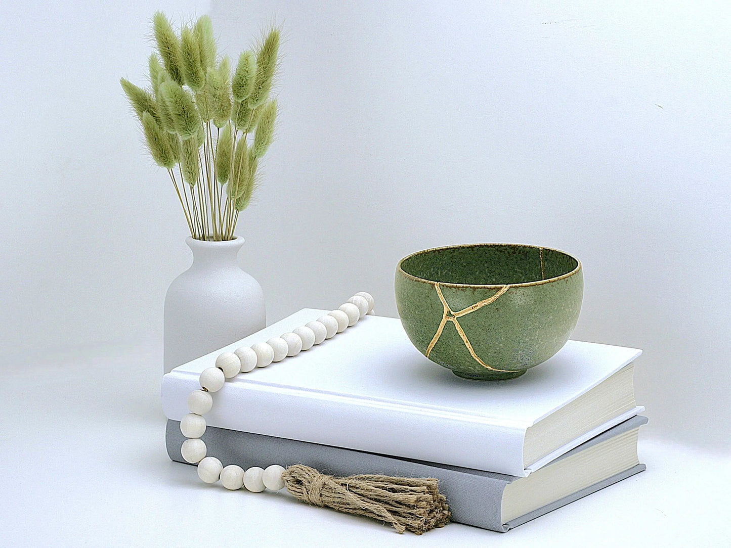 Medium Green Kintsugi Bowl Kintsugi Reborn