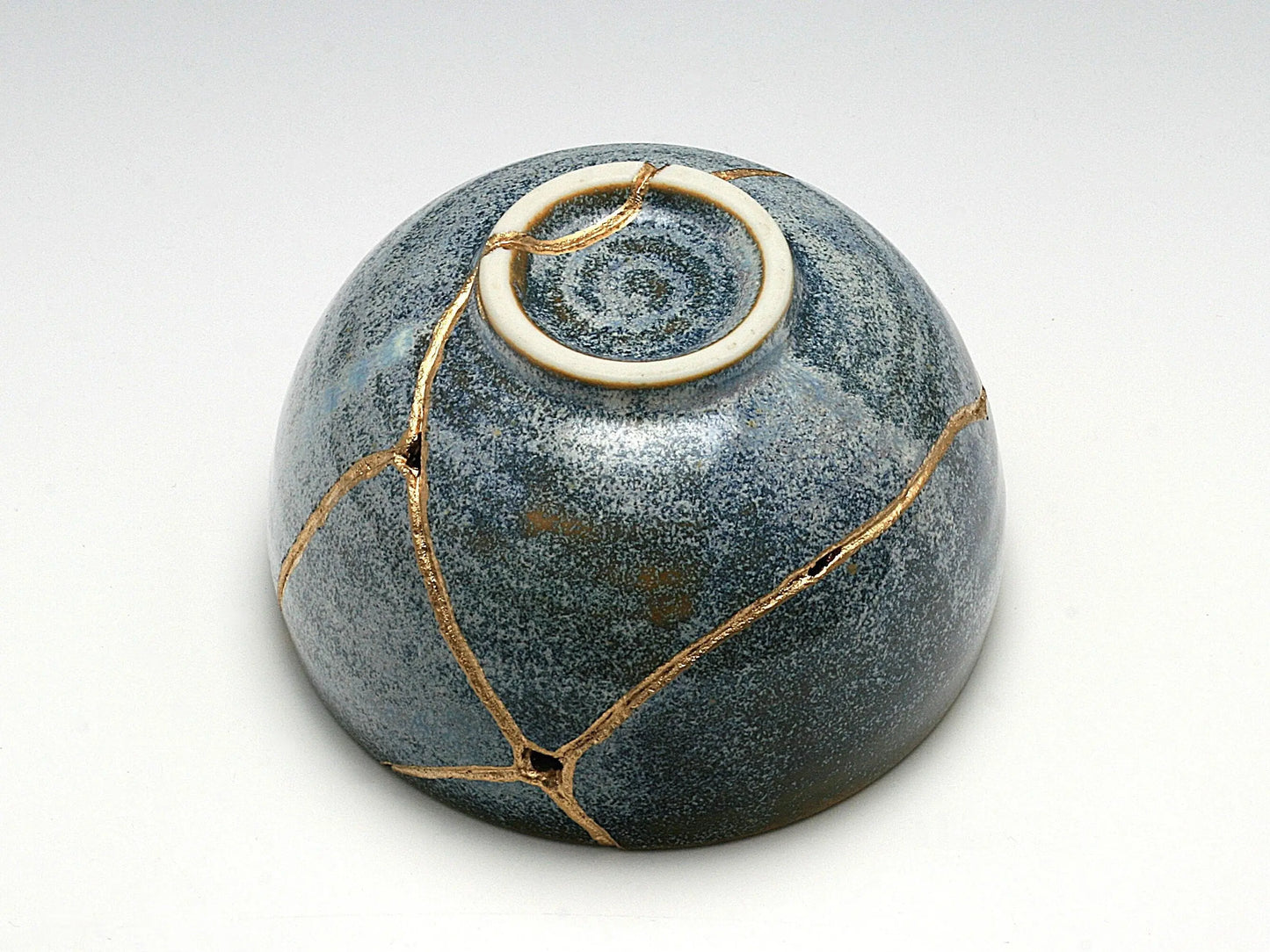 Medium Gray Kintsugi Bowl Kintsugi Reborn