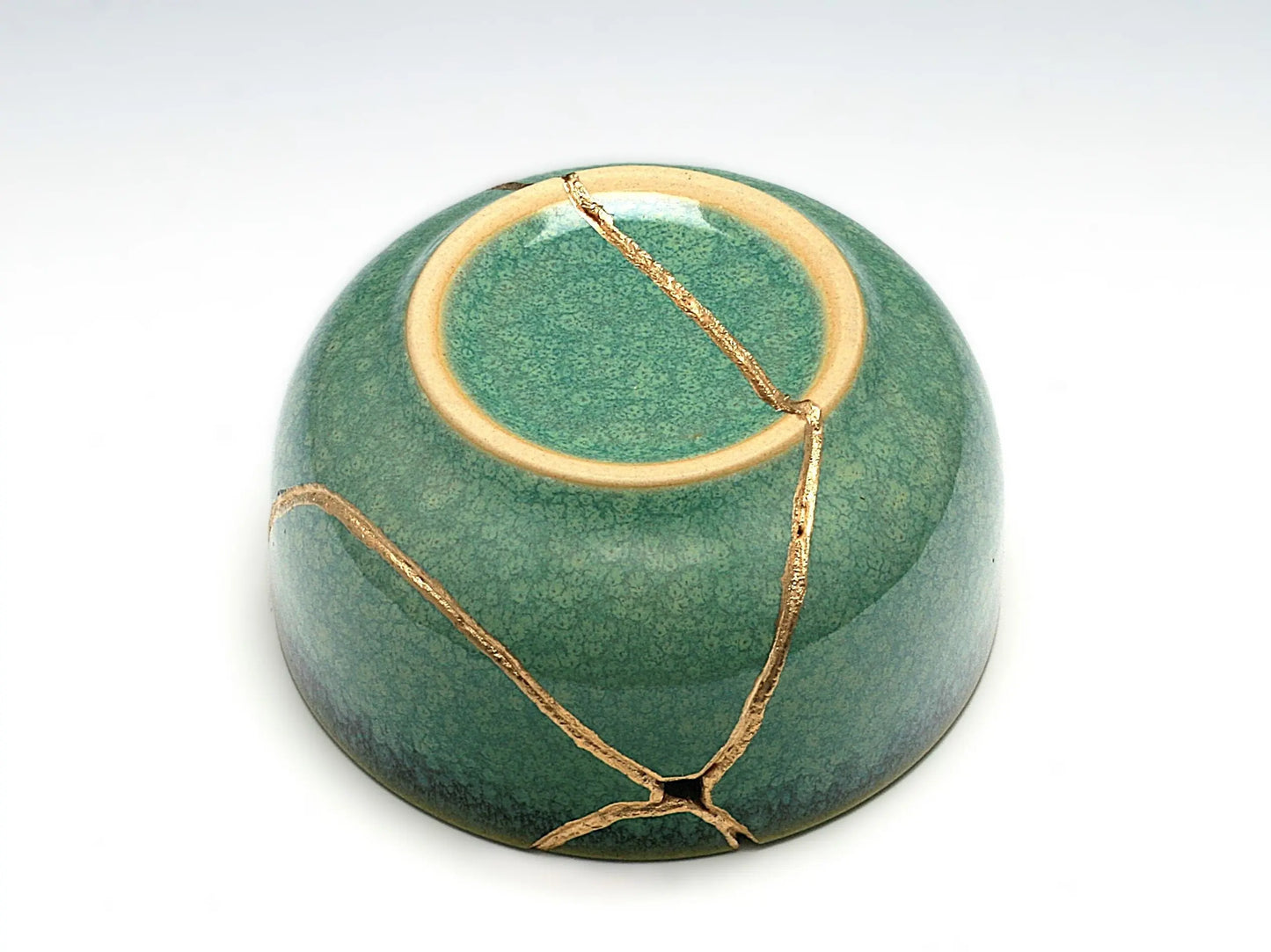 missing close up Medium Green Kintsugi Bowl Kintsugi Reborn