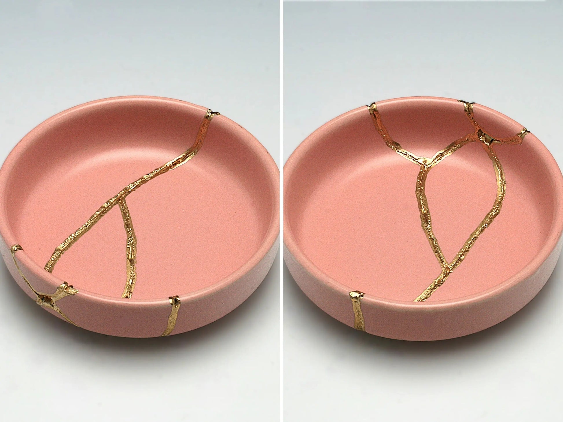Small Pink Kintsugi Dish Kintsugi Reborn