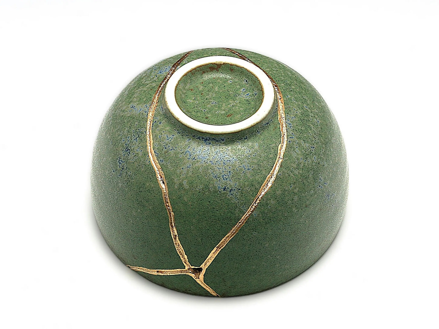 Medium Green Kintsugi Bowl Kintsugi Reborn