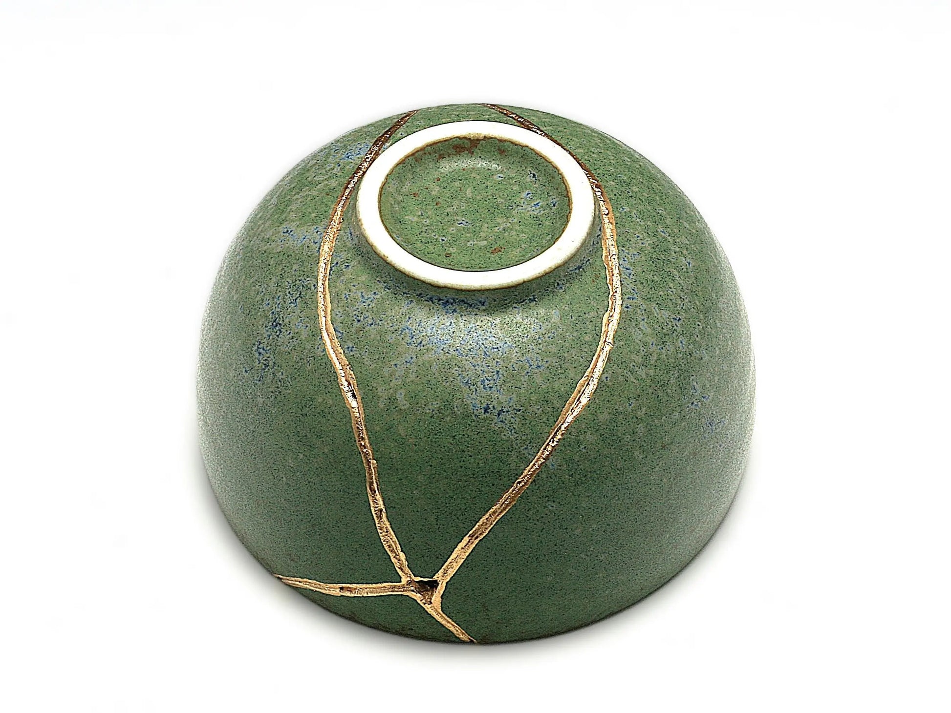 Medium Green Kintsugi Bowl Kintsugi Reborn