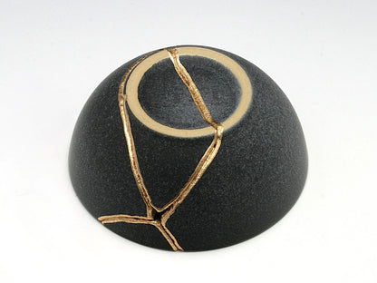 Small Blue and Gray Kintsugi Bowl Kintsugi Reborn