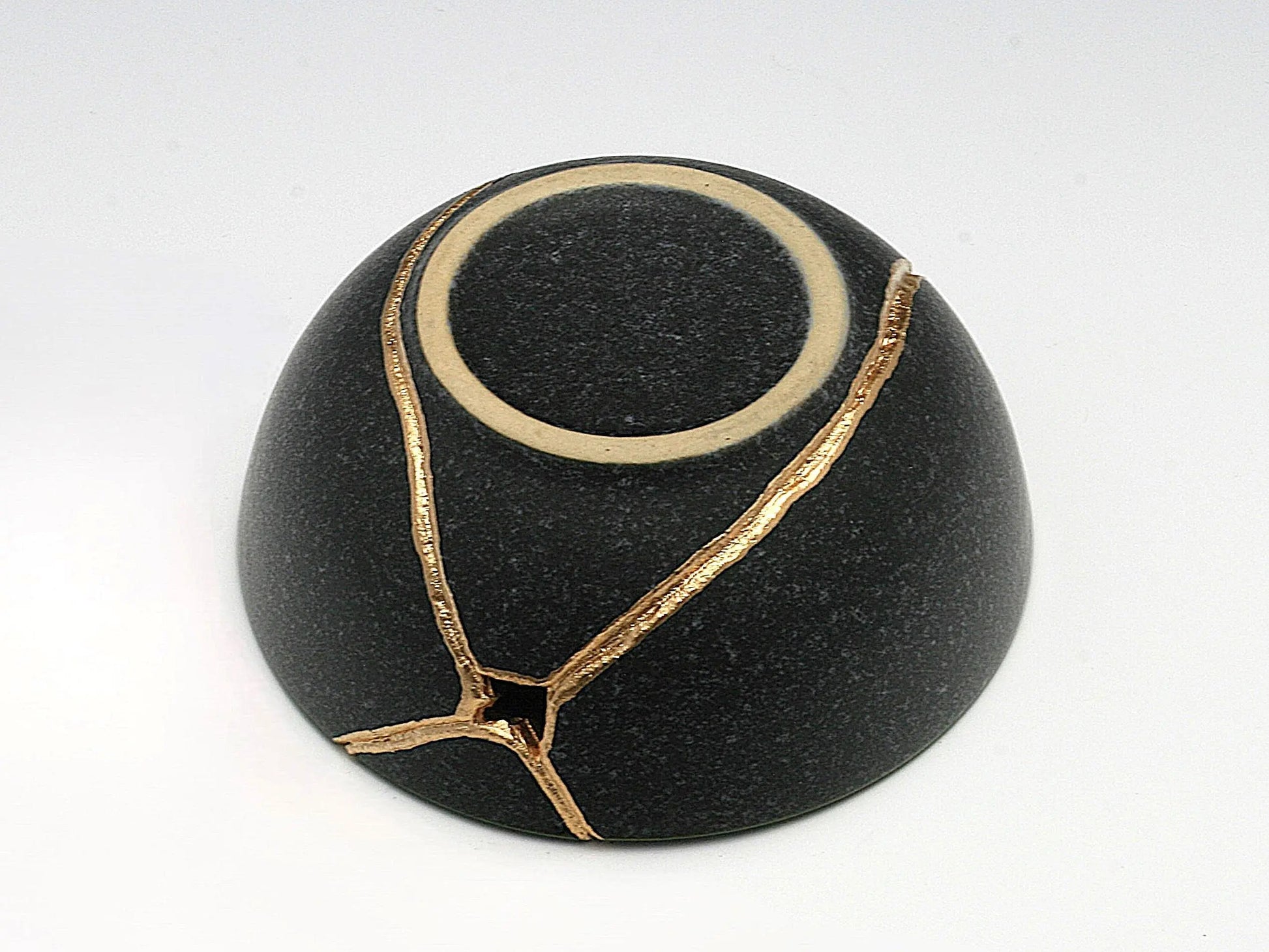 Small Green and Gray Kintsugi Bowl Kintsugi Reborn