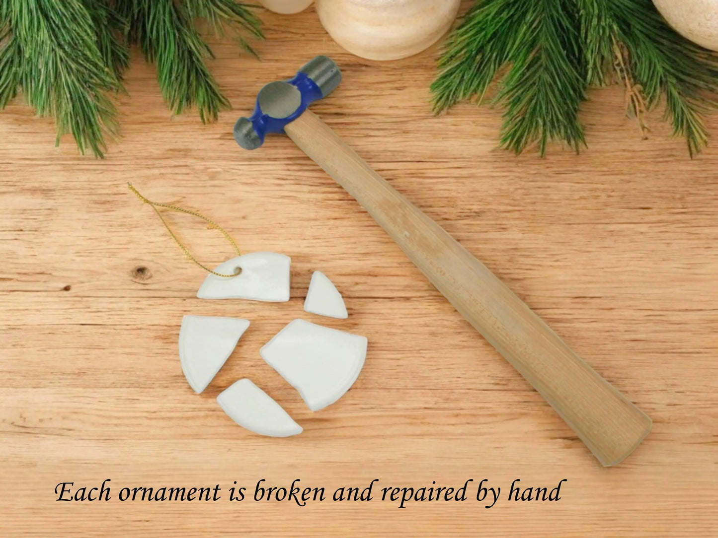 Circle Shaped Kintsugi Ornament Kintsugi Reborn