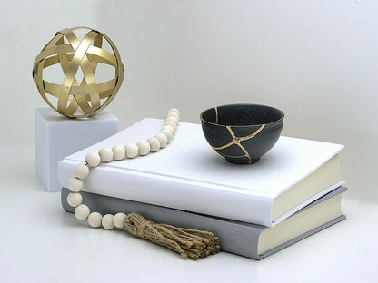 Small Black Kintsugi Teacup Kintsugi Reborn