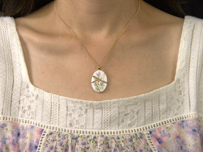 Graceful Flowers Kintsugi Necklace Kintsugi Reborn