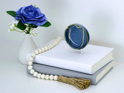 Small Light Blue Kintsugi Dish Kintsugi Reborn