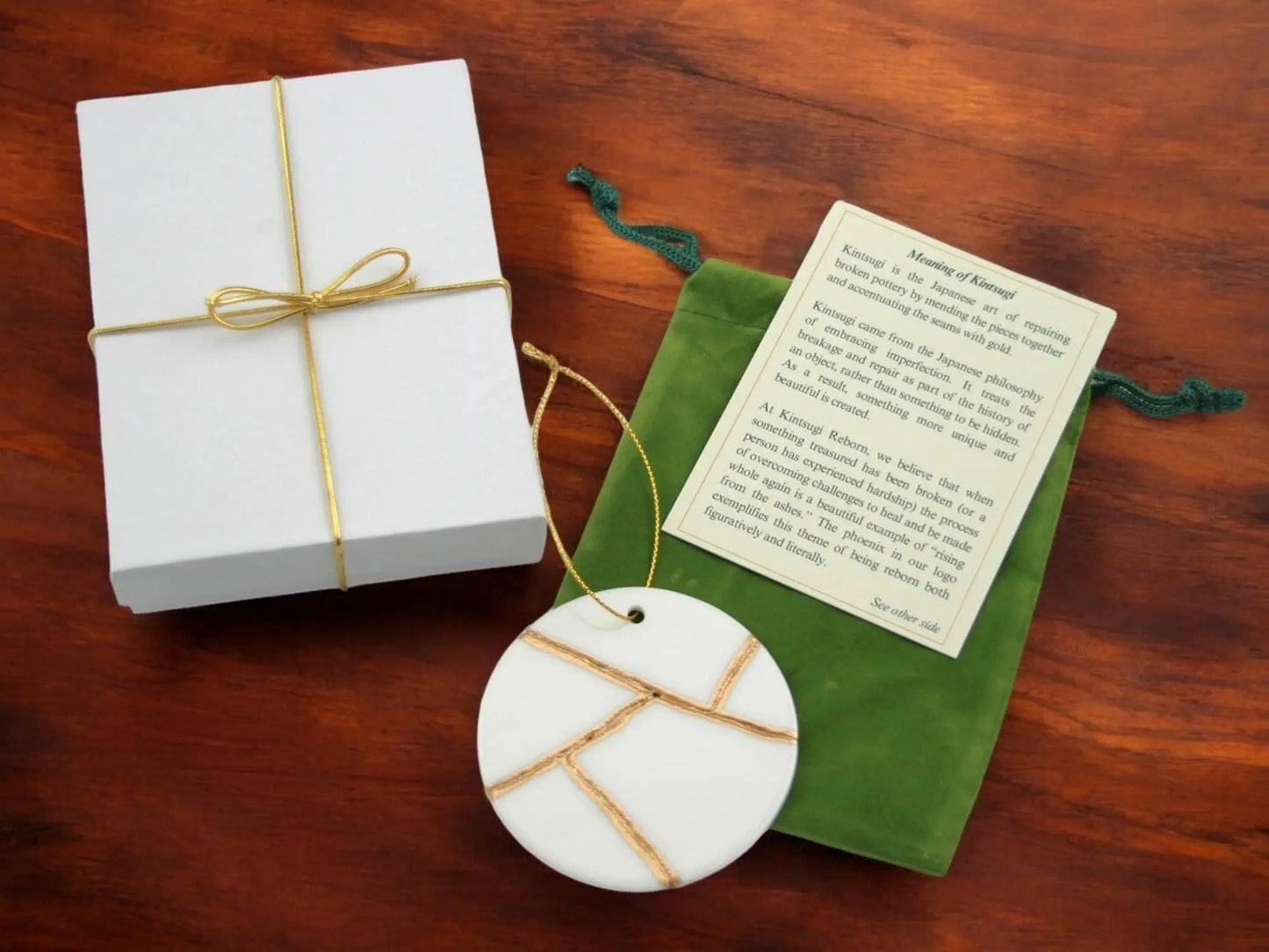 Circle Shaped Kintsugi Ornament Kintsugi Reborn