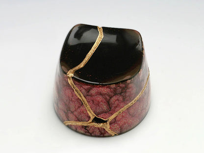Small Pink Kintsugi Saki Cup Kintsugi Reborn