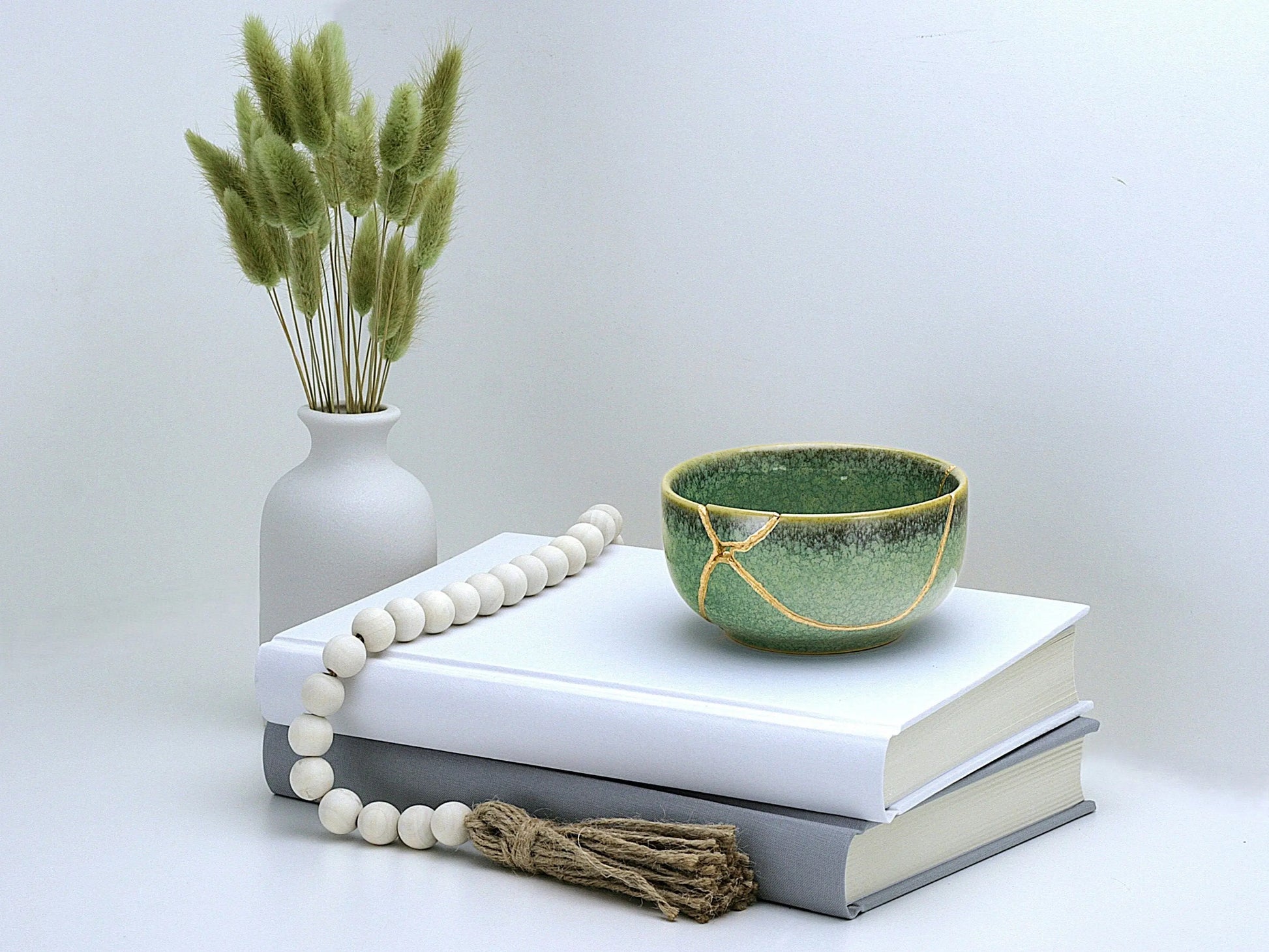 missing close up Medium Green Kintsugi Bowl Kintsugi Reborn