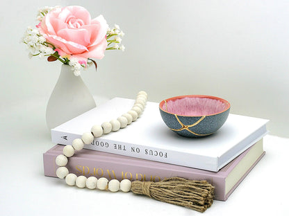 Small Pink and Gray Kintsugi Bowl Kintsugi Reborn