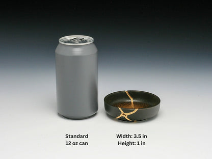 Small Brown Kintsugi Dish Kintsugi Reborn